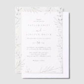 Invitation Vellum Verdure minimale (Compenser)
