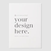Invitation Vellum Votre conception Téléchargez 5" (Recto)