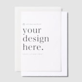 Invitation Vellum Votre conception Téléchargez 5" (Compenser)