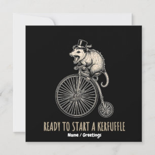 Invitation Vélo Ancien Pagaille Opossum Hurleur