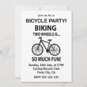 Invitation Vélo Cyclisme Cycliste Cycliste Fête du Vélo (Devant)