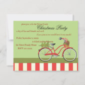 Invitation Vélo de Noël (Devant)