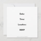 Invitation Vélo en mer/Invitations de la retraite (Dos)