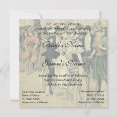 Invitation Vélo neuf mariée et mariée Mariage victorienne (Dos)