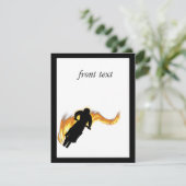 Invitation Vélo Off Road Dirt avec flammes (Debout devant)