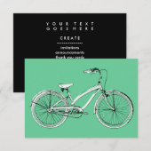 Invitation vélo rétro (Devant / Derrière)