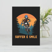 Invitation Vélo Tout Terrain Souffrir Et Sourire (Debout devant)