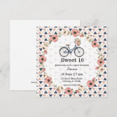 Invitation Vélo tribal (Devant / Derrière)