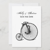 Invitation Vélo Velocipede Penny Farthing vintage (Devant)