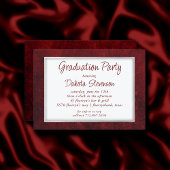 Invitation Velvet Grad | Ruby Crimson Rouge Classic Aquarelle