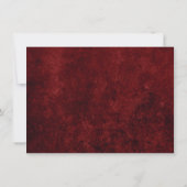 Invitation Velvet Grad | Ruby Crimson Rouge Classic Aquarelle (Dos)