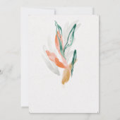 Invitation Velvet Jade Peach Foliage Mariage (Dos)