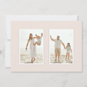 Invitation Velvet Ribbon accentuation design photo de Noël (Dos)