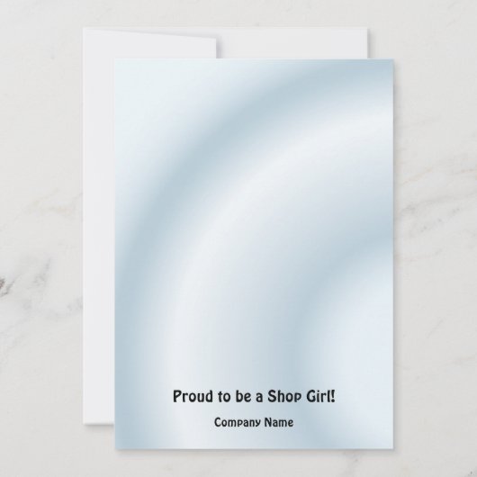 Invitation Vendeuse de modèle d'invitation (Dos)