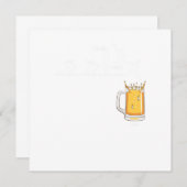 Invitation Vendredi Beer Lover Party Week-end Beer Mug Drunk  (Devant / Derrière)