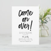 Invitation Venez À La Fête Du Ménage (Debout devant)