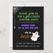 Invitation Venez à l'invitation de la fête d'Halloween de Boo (Dos)