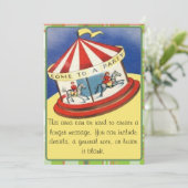 Invitation Venez à une partie (Debout devant)