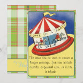 Invitation Venez à une partie (Devant / Derrière)