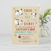 Invitation Venez, asseyez-vous, restez - Garçons Chien Invita (Debout devant)