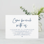 Invitation Venez Brunch avec nous, Mariage Elopement Party (Debout devant)