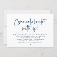 Venez célébrer avec nous, Mariage Elopement Brunch