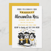 Invitation Venez célébrer nos Chiens Chih Tzu Diplômés (Devant / Derrière)