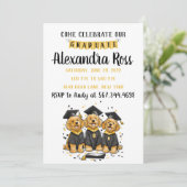 Invitation Venez célébrer nos chiens goldendoodle diplômés (Debout devant)