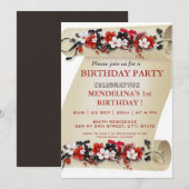 Invitation Venez célébrer notre joyeux anniversaire avec nous (Devant / Derrière)