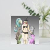 Invitation Venez Comme Vous Êtes La Fête D'Halloween (Debout devant)