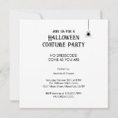 Invitation Venez Comme Vous Êtes La Fête D'Halloween (Dos)