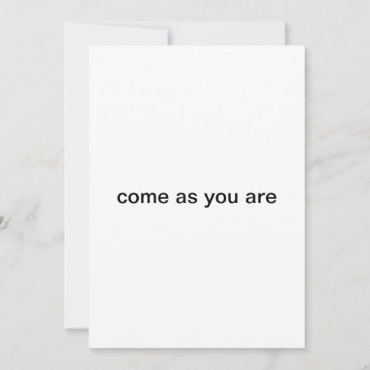 Invitation venez comme vous faites la fête (Devant)