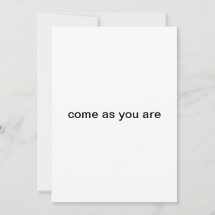 Invitation venez comme vous faites la fête