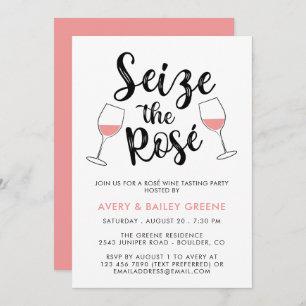 Invitation Venez déguster le Rosé Wine Tasting Party