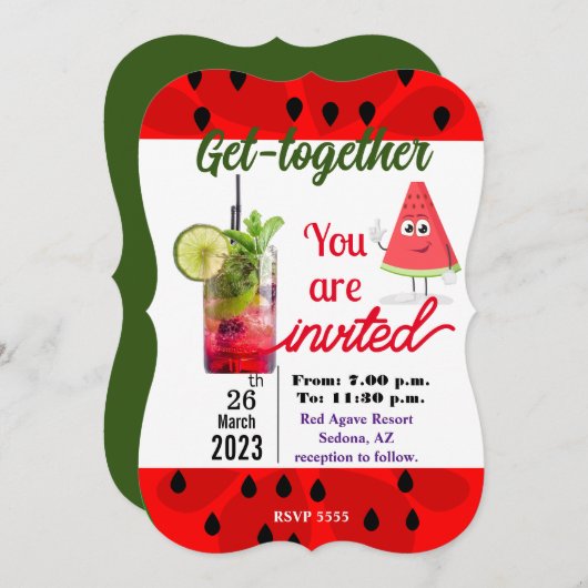 Invitation Venez ensemble (Devant / Derrière)