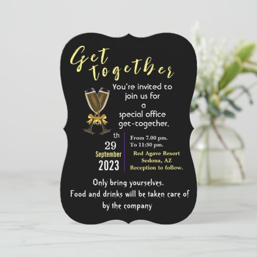 Invitation Venez ensemble (Debout devant)