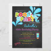 Invitation Venez faire une fête de billard de splash Annivers (Devant)