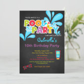 Invitation Venez faire une fête de billard de splash Annivers (Debout devant)