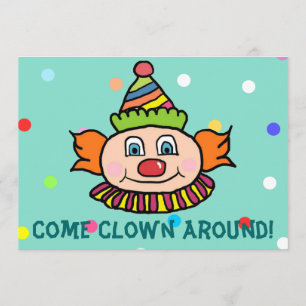 Invitation Venez font le clown autour avec nous