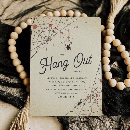 Invitation Venez Nous Accompagner À La Fête D'Halloween