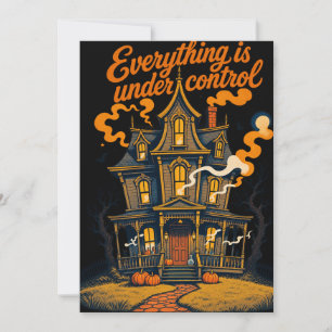 Invitation Venez nous chasser ce Halloween - Manoir Effrayant