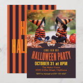 Invitation Venez Rejoindre Notre Photo De Fête D'Halloween (Devant / Derrière)