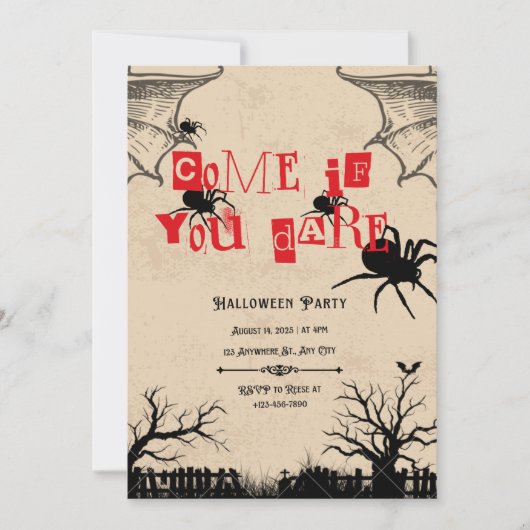 Invitation Venez Si Vous Osez (Devant)