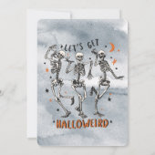 Invitation Venez Si Vous Osez Skeletons Fête D'Halloween (Dos)