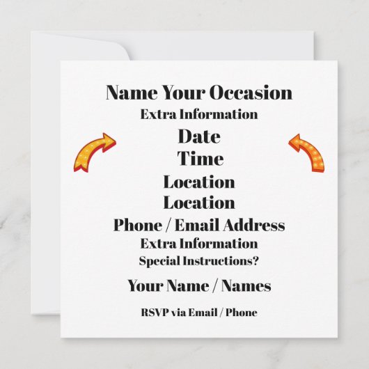 INVITATION VENEZ TEL QUE VOUS ÊTES  (Dos)