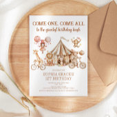 Invitation Venez tous Carnival Party Circus Anniversaire