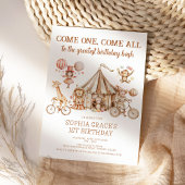 Invitation Venez tous Carnival Party Circus Anniversaire