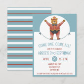 Invitation Venez Un, Venez Tous ! Fête d'anniversaire de l'ou (Devant / Derrière)