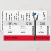 Invitation Venez voler avec nous (Devant / Derrière)