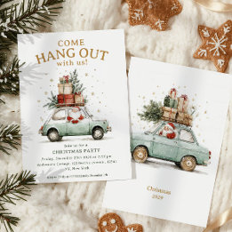 Invitation Venez vous amuser Soirée du Père Noël Fantaisiste 